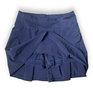 Girls Size M (7/8) Performance Skort - Navy, Dri-Fit, Pocket, Built-in Shorts